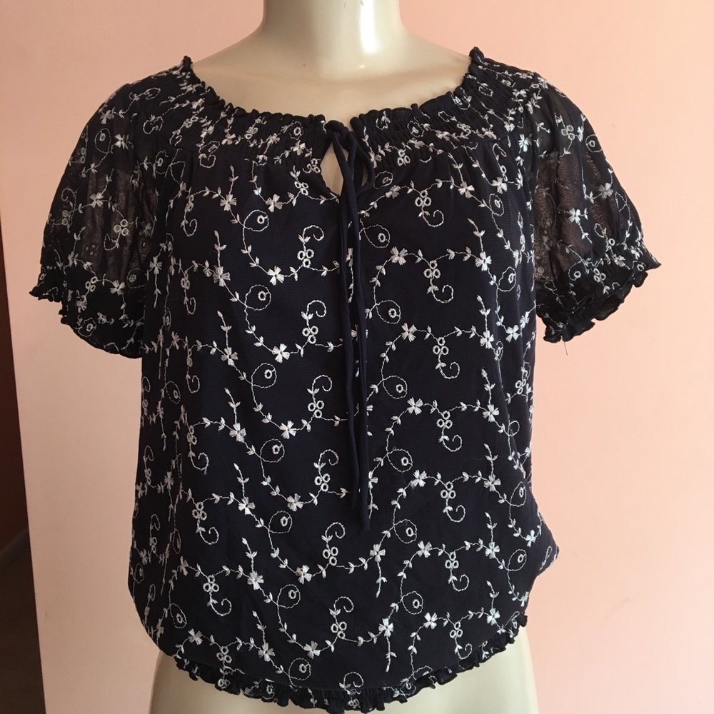 INC international concepts | Black & white Blouse